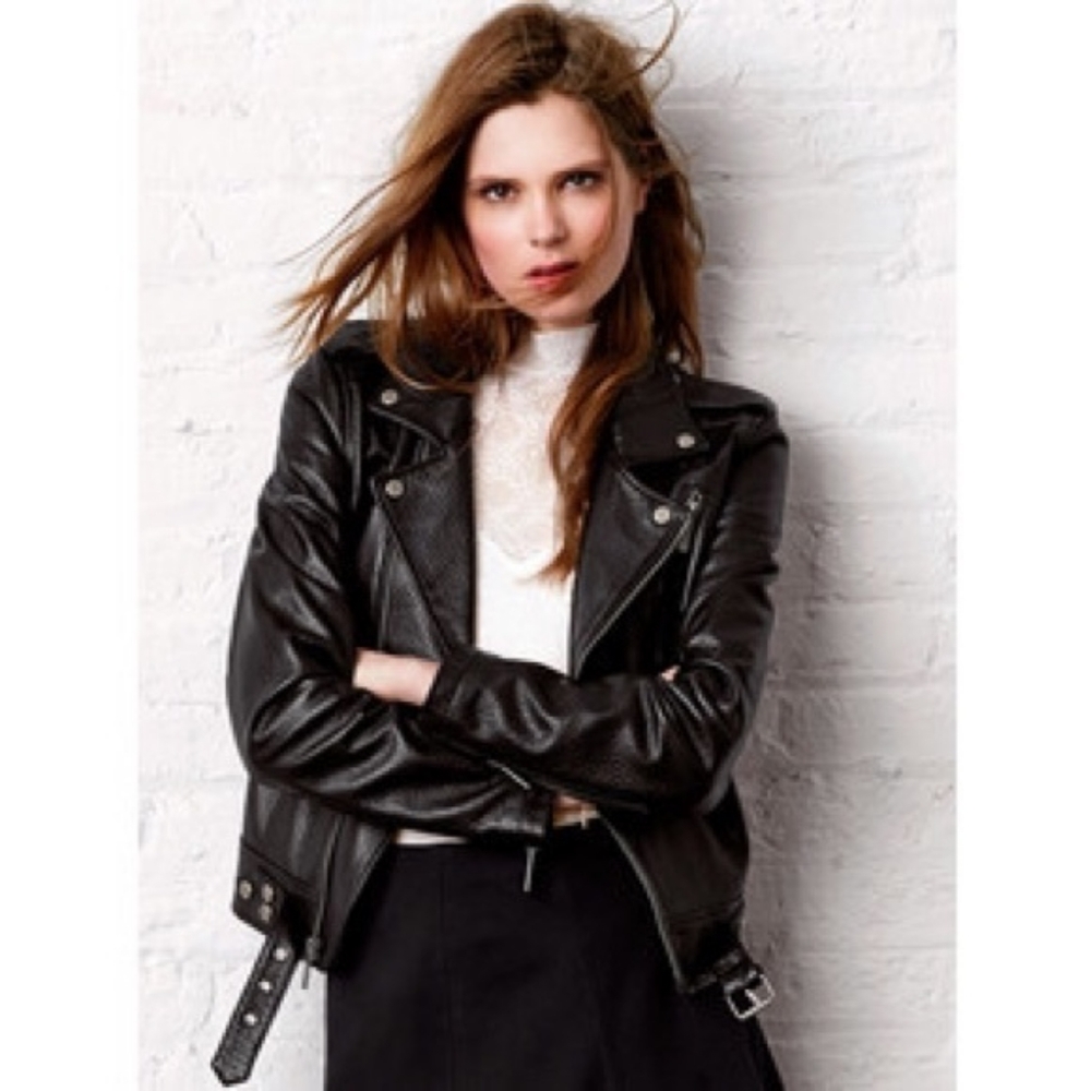 Victoria's Secret Leather Moto Jacket